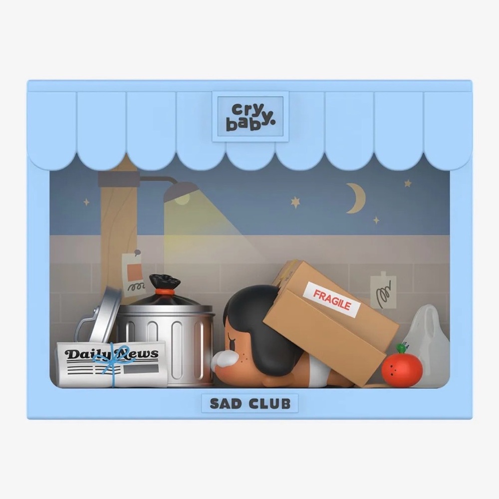 Pop Mart Crybaby Sad Club “Left Behind” SEALED + Card - Authentic